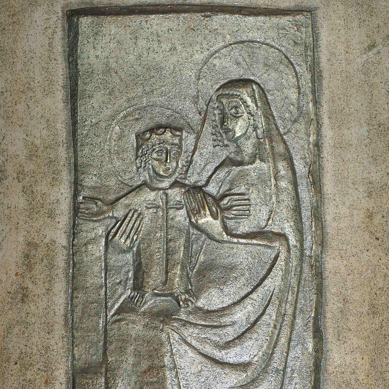 Petersbuch, Filialkirche St. Petrus: Marienglocke, Glockenzier von Eva Kobler. Foto: Thomas Winkelbauer
