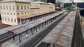 Miniaturbahnhof; Foto: Bernhard Löhlein