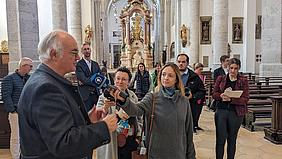 Großes Medieninteresse bei der Vorstellung der wichtigsten Veränderungen im frisch sanierten Dom.